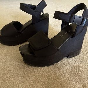 Jeffrey Campbell Y2K platform Wedges size 9